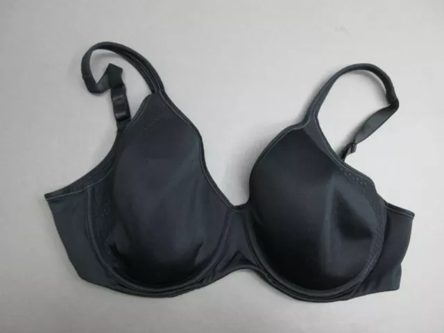 38D Bali Womens Black Underwire Padded Back Closure Full Coverage Bra 1J