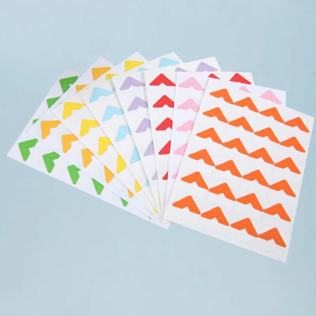 16 PIEZAS pegatinas de esquina de papel boleto fotográfico color caramelo derecho