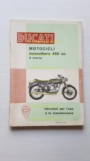 Ducati 450 Desmo-Scrambler-Mark3 1972 manuale uso manutenzione ORIGINALE