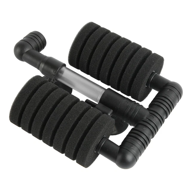 Double Sponge Filter Quiet Electric Power Fish Tank Filter Oxygenated