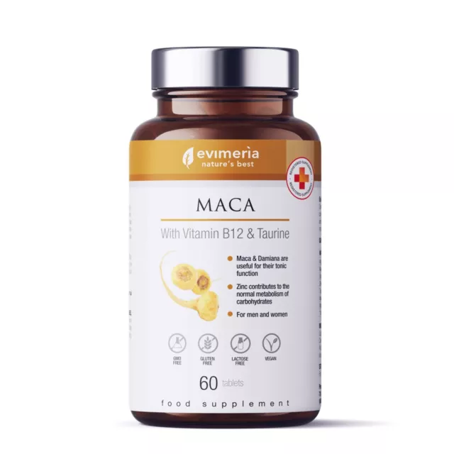 Maca Peruviana Compresse 18000 mg Stimolante Sessuale Afrodisiaco con Taurina