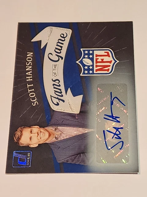 2022 Donruss Football Scott Hanson Fans of the Game Auto NFL