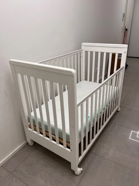 Baby Beistellbett Treppy 60x120 weiß mit Matratze