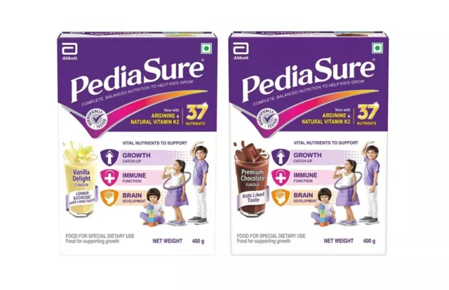Abott Pediasure Vanilla Delight | Chocolate Premium - 400 g (paquete de recarga)