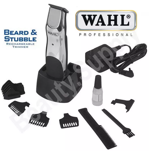 Wahl Beard Stubble Mustache Cordless Rechargeable Hair Facial Body Trimmer 9918