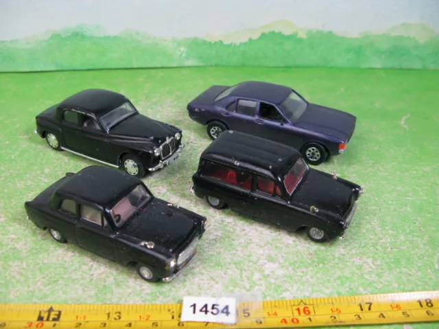 vintage vanguards diecast cars x4 fords rover & granada models 1454