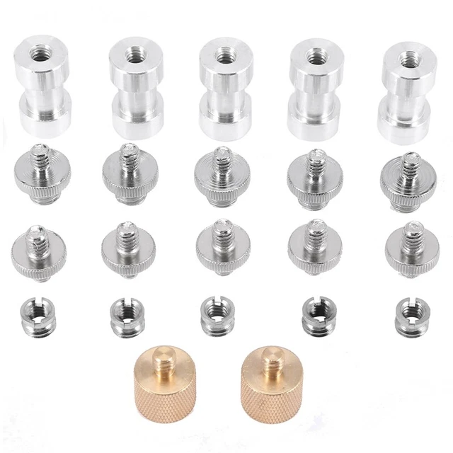 22Pack Camera Screw Adapter 1/4 to 1/4 Screw 1/4 to 3/8 Tripod Screw Adapte Z4R4