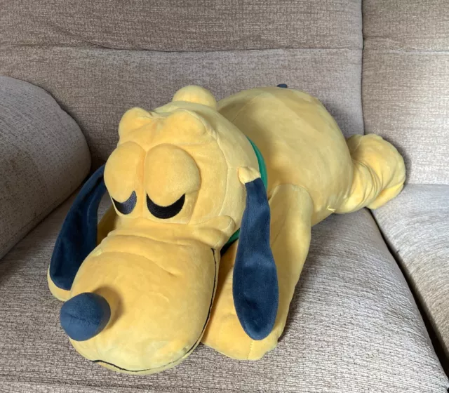 Disney Store Sleeping Pluto Mickey Mouse Dog Cuddleez Plush Soft Toy