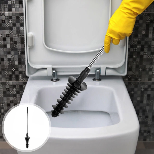 Stantuffo Per WC Ad Alta Pressione Con Manometro | Per Sbloccare Tubature | Design Ergonomico E Antiscivolo - Foto 2