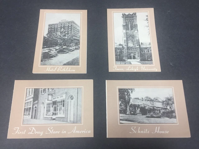 Bethlehem Lehigh Valley Allentown PA TALLY CARDS Hotel Tower University Drug St