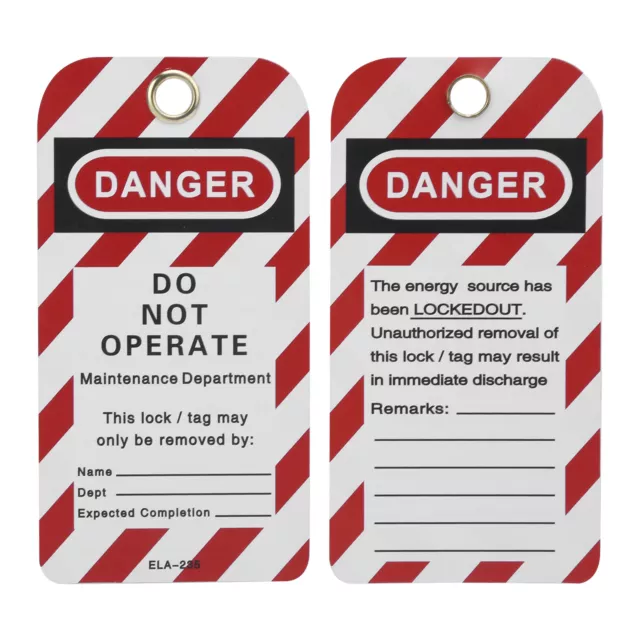 LOCKOUT TAGOUT KIT With Hasp Warning Tag Safety Red Padlock QCS EUR 34 ...