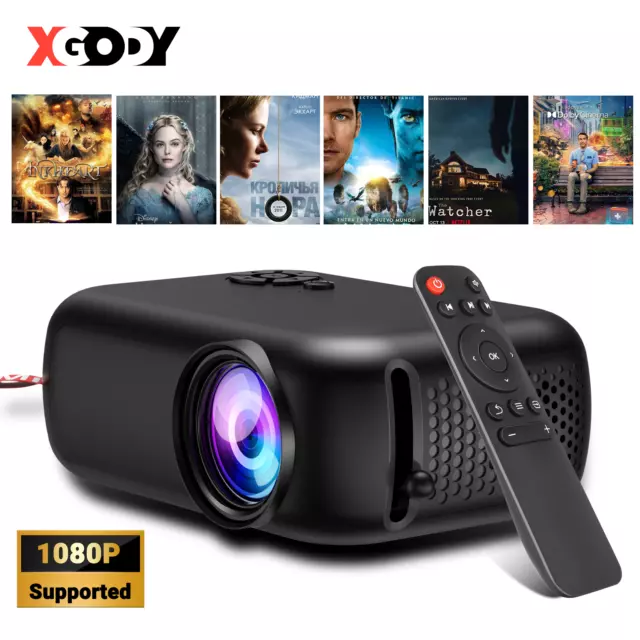 1080P UHD Mini Portable Projector LED HDMI USB Home Cinema Theater Pocket Party