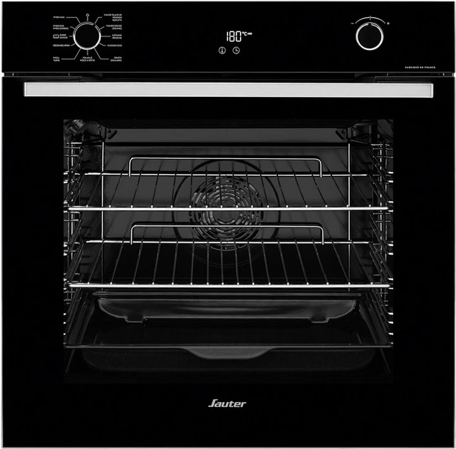 sauter four intégrable multifonction 73l 60cm a+ pyrolyse inox sop6214lb