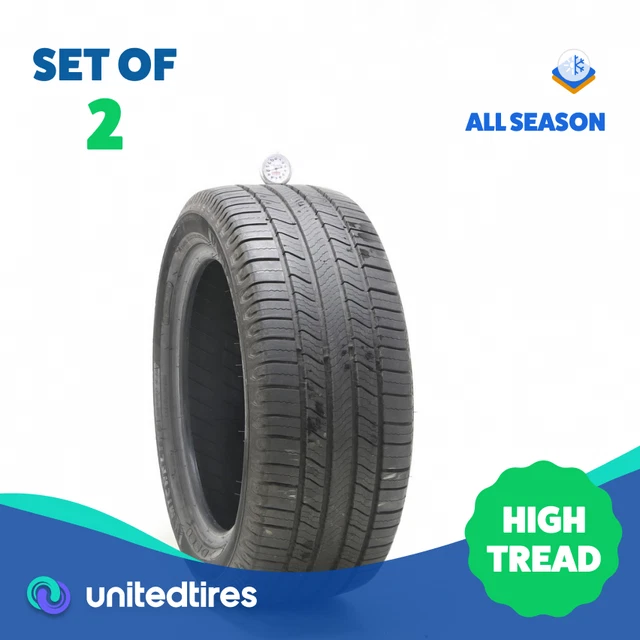 Set of (2) Used 235/50R17 Michelin Defender 2 96H - 9.5-10.5/32