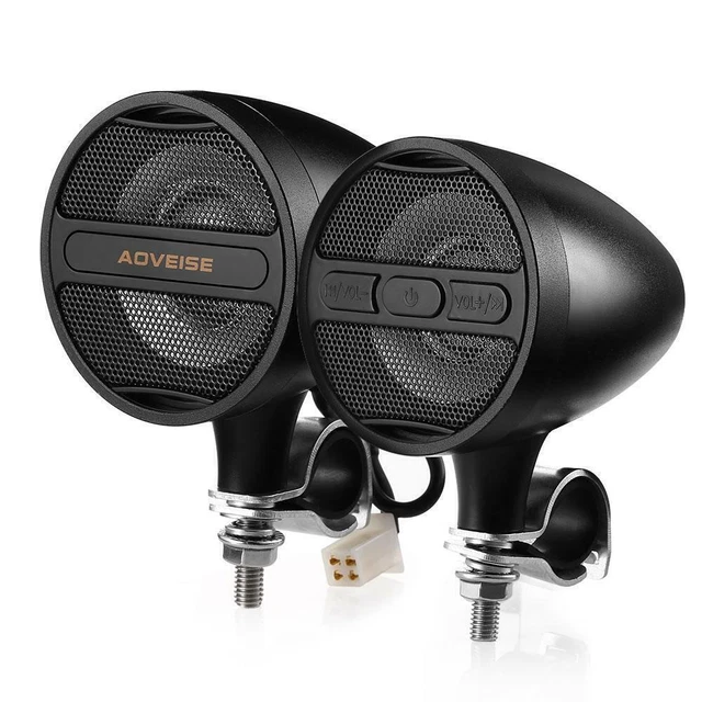 Motorcycle Handlebar Bluetooth Wireless Speaker Audio System MP3 FM Radio Stereo Motorcycle Handlebar Bluetooth Wireless Speaker Audio System MP3 FM Radio Stereo