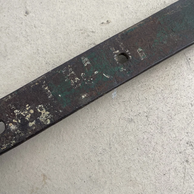 Barn Farmhouse Door Hinge Gate Strap 14” rustic vintage iron Forge Heavy Antique 6