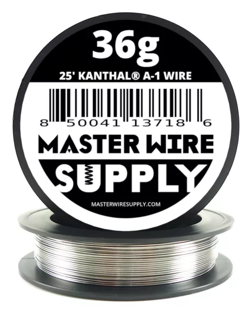 MWS - Kanthal A1 - 25 ft - 36 Gauge - Round Wire