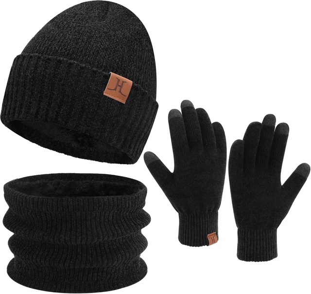 Set Invernale 3 Pezzi Cappello, Sciarpa E Guanti Touch Screen - Uomo E Donna - Foto 7