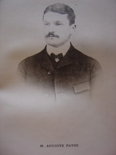 Portrait Phototypie de Auguste PAYRE Né à Grenoble