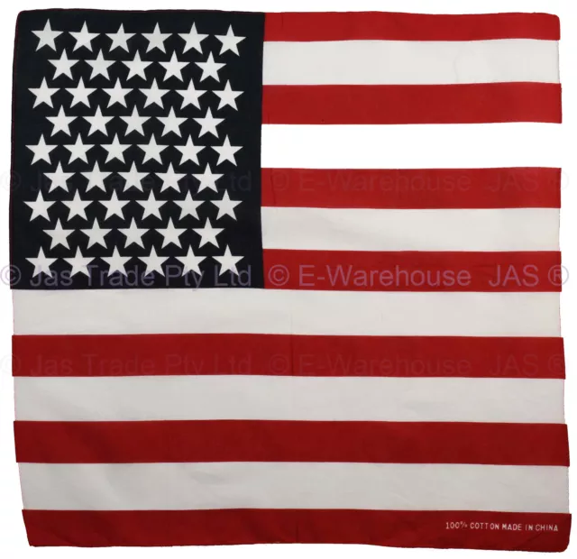 America American USA United States Flag Bandana Souvenir Team Head Wrap Bandanna