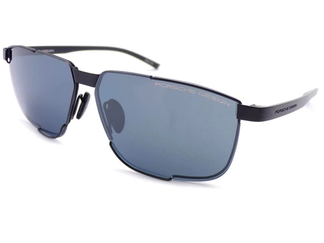 Porsche Design Occhiali Opaco Nero / Argento Specchio CAT.3 Adirise Lenti P8680