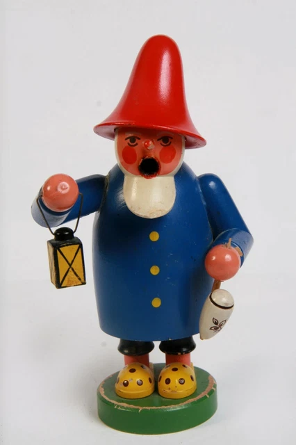 Räuchermännchen Räuchermann DREGENO Wichtel Zwerg sehr alt Erzgebirge 17cm