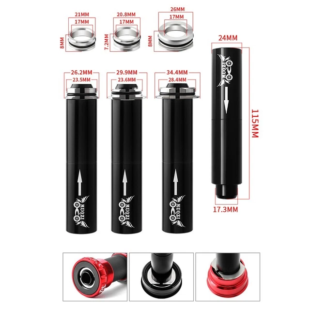 Bottom Bracket Cycling For-SHIMANO For-Sram MTB Road Bike 1set 24/26/30mm