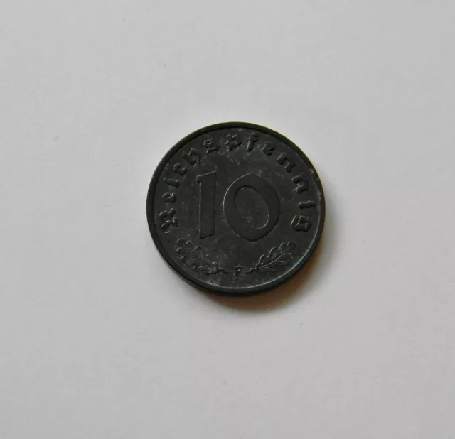 ALLIIERTE BESATZUNG: 10 Reichspfennig 1948 F, J. 375, stgl, II.