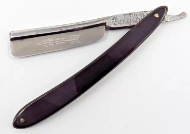 rasoir ancien JOH ENGSTROM ESKILSTUNA 1878 antique cut throat coupe choux razor