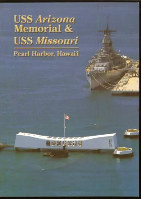 USS Arizona Memorial Pearl Harbour Hawaii Postcard. USA Modern Aerial View