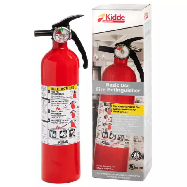 Multipurpose Home Fire Extinguisher, UL Rated 1-A:10-B:C, Model KD82-110ABC- NEW