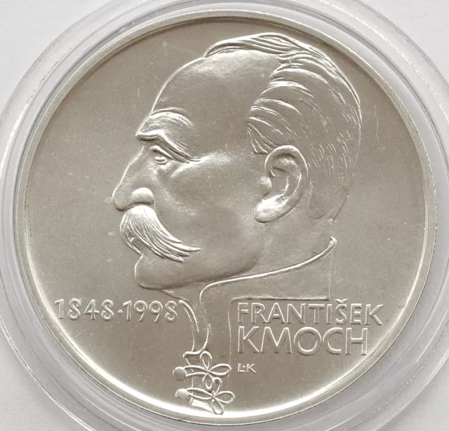 Czech Republic 200 Korun 1998 Frantisek Kmoch Silver Unc