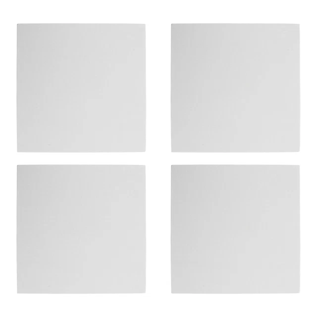 4 piezas lienzos tensados de artista blanco para pintura acrílica