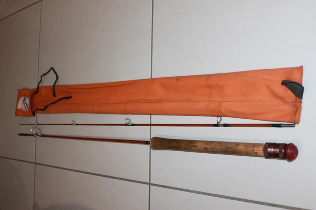 Canne à Pêche Pezon & Michel Luxor Luxe Suprème Bambou Refendu 2.20m - Très Bon état, Truite