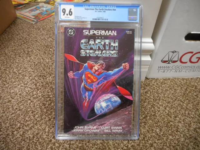 Superman The Earth Stealers nn 1 cgc 9.6 DC 1988 WHITE pgs NM MINT John Byrne