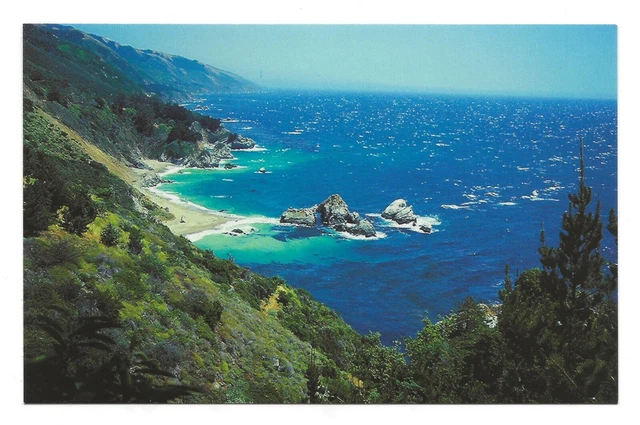 Postcard Big Sur Coast Julia Pfeiffer Burns State Park California