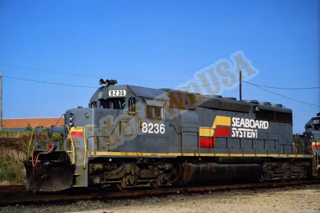 Vtg 1986 Train Slide 8236 Seaboard System Engine Richmond VA X8G088