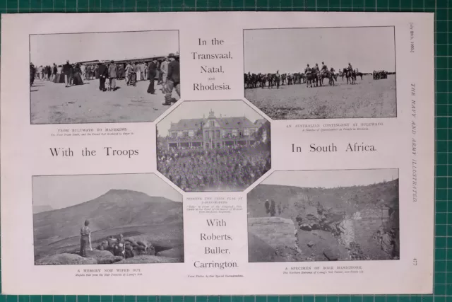 1900 Boer War Transvaal Rhodesia Natal Troops Roberts Buller Carrington