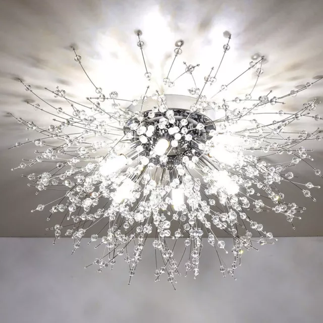 Modern Crystal Chandeliers Ceiling Light K9 Crystals Ceiling Lights Flush Mount