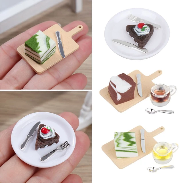 Set De 12 Mini Accessoires Cuisine Pour Poupée - Nourriture Miniature 1:12 - Jouet Simulation Enfant - Cadeau Créatif