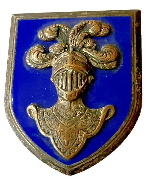 Insigne Badge émail EAABC Ecole Application Arme Blindée Cavalerie Drago H 603