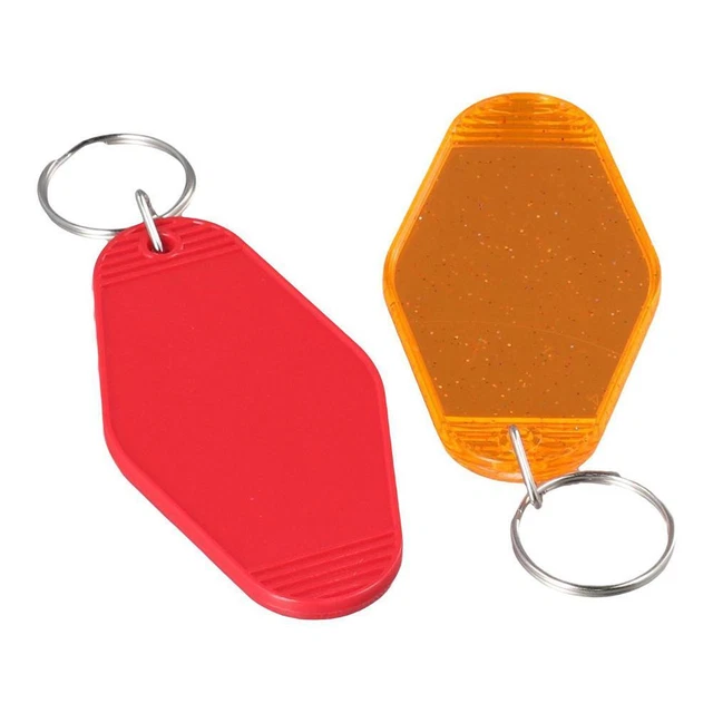 ABS Motel Keychain Multicolor Hotel Key Tags Blanks Vintage  Sewing 3