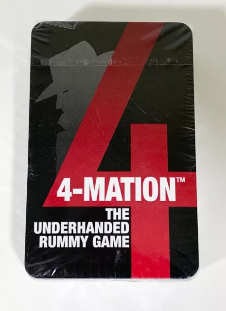 4-Mation The Underhanded Rummy Game Creative Toy Award Missing Box (BRAND NEW)