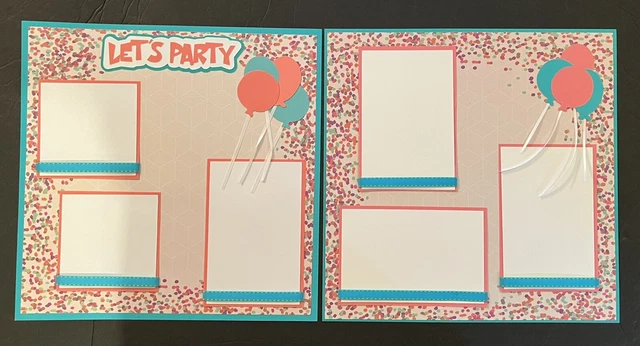 12X12 Álbum De Recortes Prehecho Cumpleaños Fiesta Cumpleaños - Tonya