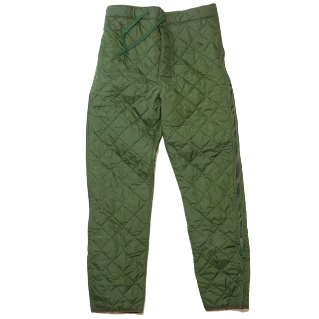 Genuine German army quilted pants liner trousers inner warmer thermal winter OD