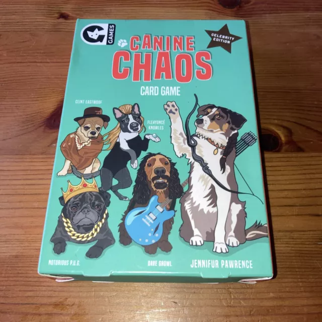 Canine Chaos Card Game Celebrty Edition New