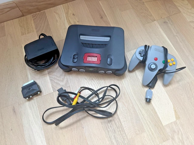 Console SEGA Saturn + Câbles Et Manette Officielle – PAL, Noir, Occasion