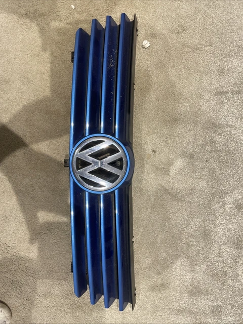 VW Polo 6N2 99-02 Blue Front Grille Grill & Badge 6N0853653G  3B0853601  247026