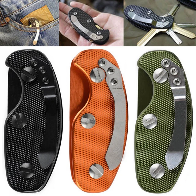 EDC Gear Aluminum Compact Key Organizer Holder Clamp Pocket Tool Utilit Gadget