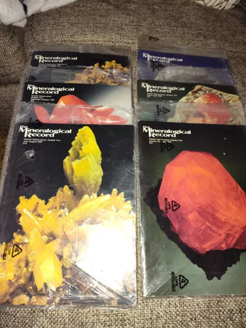 Complete Year 1996 Mineralogical Record Magazine